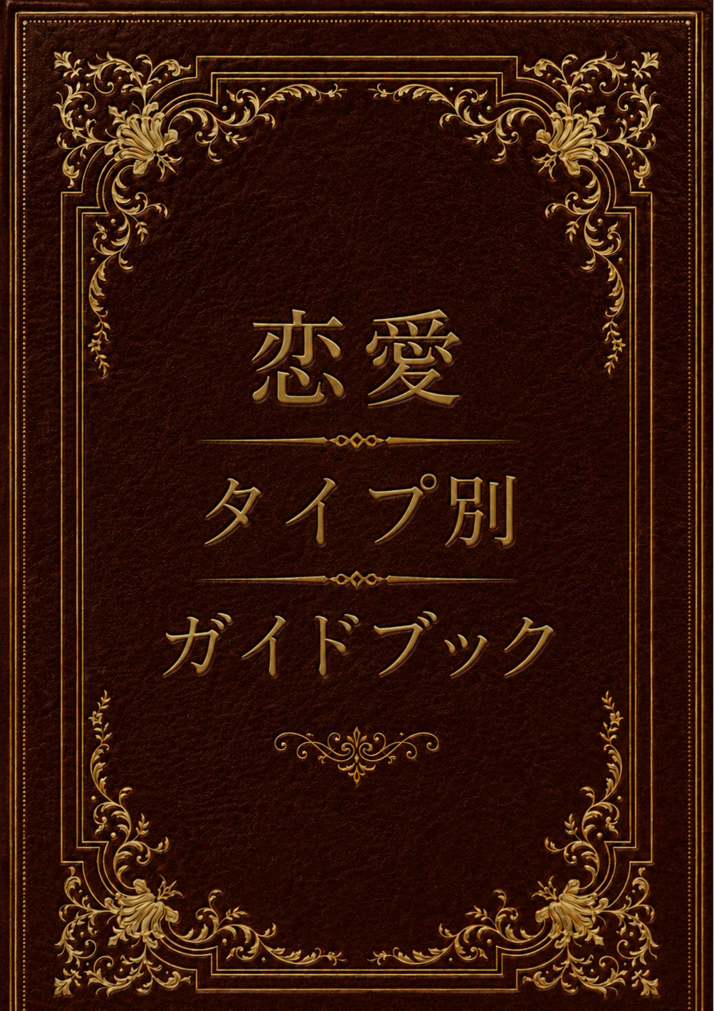 恋愛タイプ別ガイドブックの実際の表紙